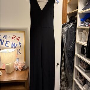Club Monaco Black Sleeveless Jumpsuit